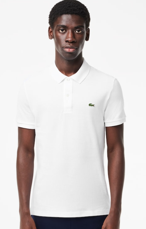 White cotton classic fit polo Lacoste L1212 41 001