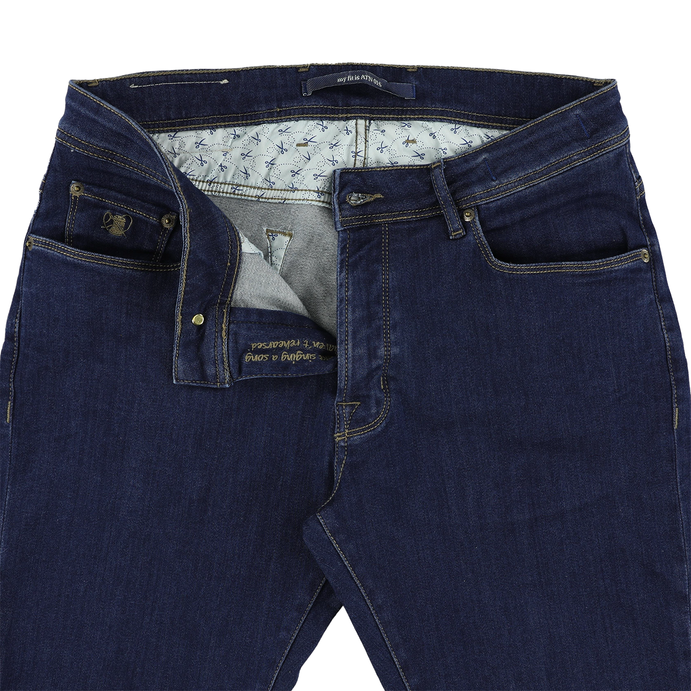 Indigo slim fit jeans Atelier Noterman - ATN01S-A33-1925/112