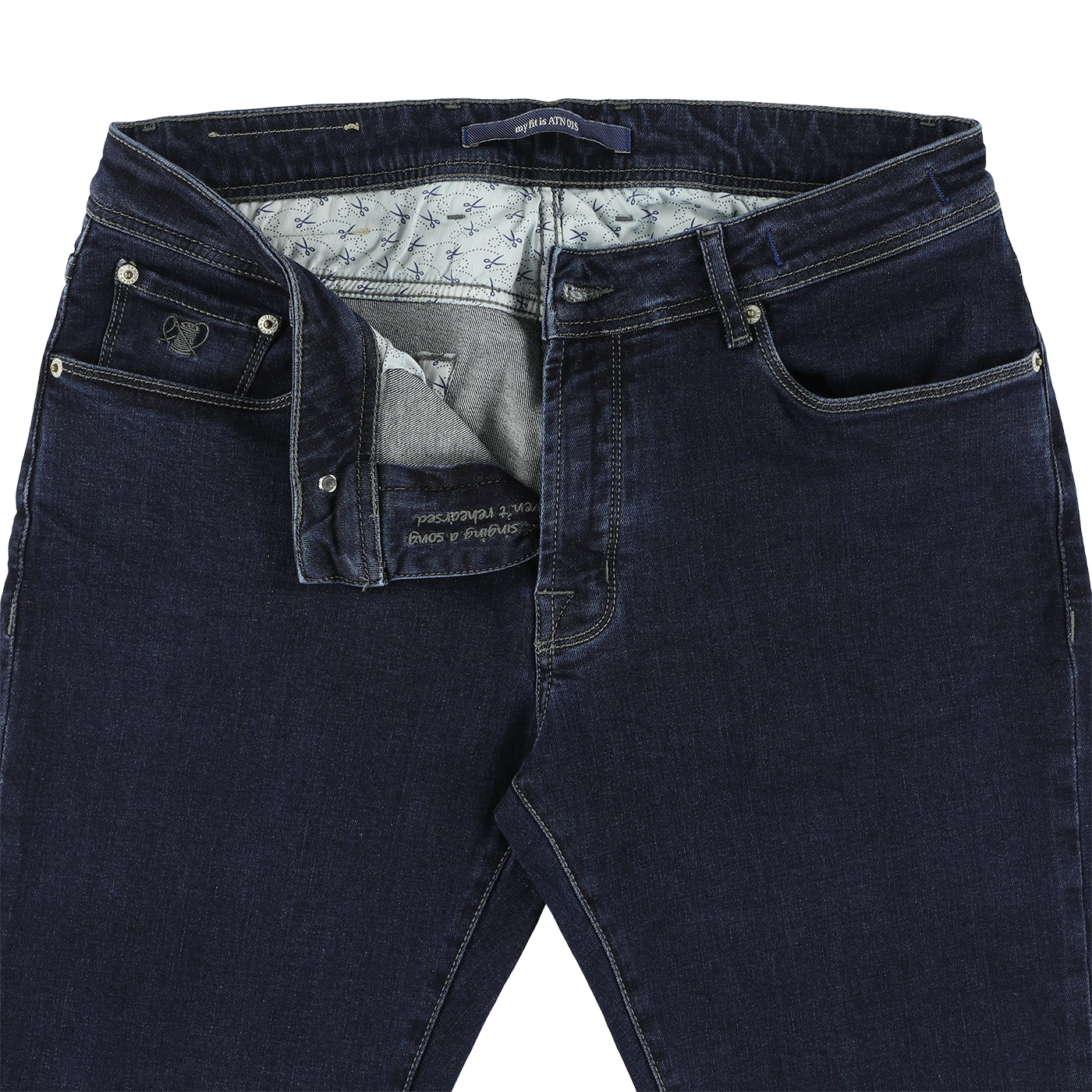 Donker indigo slim fit jeans Atelier Noterman - ATN01S-A35-1484/103