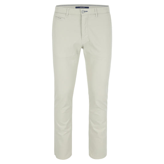 Ecru katoenen slim fit broek Atelier Noterman - ATN05-A60 1589/706