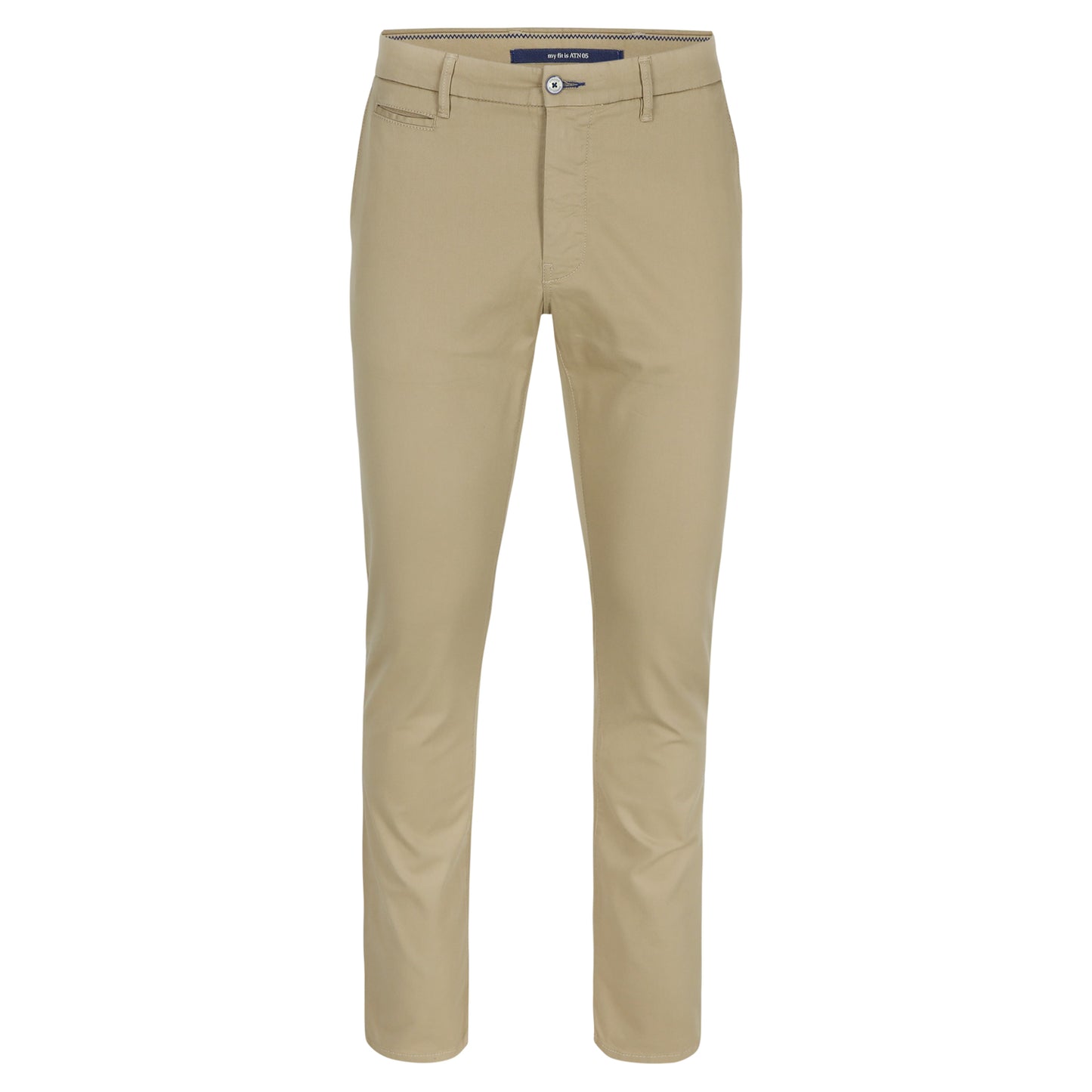 Beige katoenen slim fit broek Atelier Noterman - ATN05-A60 1589/730