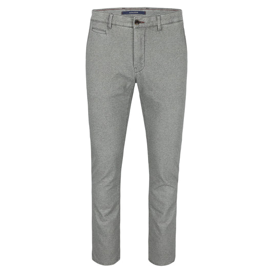  Grijze katoenen slim fit broek Atelier Noterman - 1727/710 