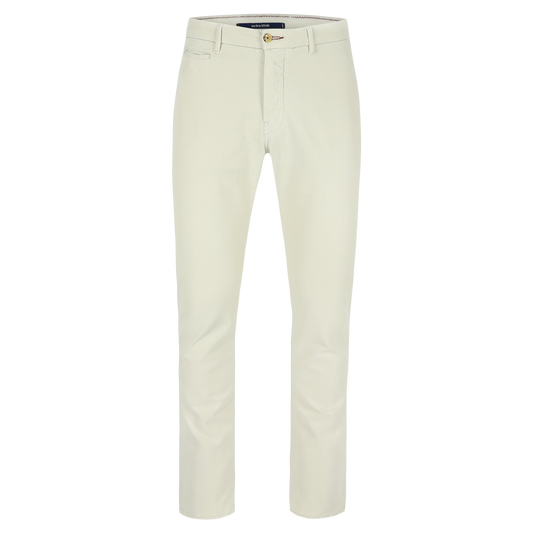 Offwhite cotton slim fit trousers Atelier Noterman - ATN05-A72 1803/778