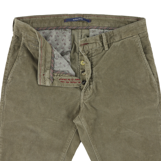 Beige corduroy slim fit trousers Atelier Noterman - ATN05-A73 1585/726