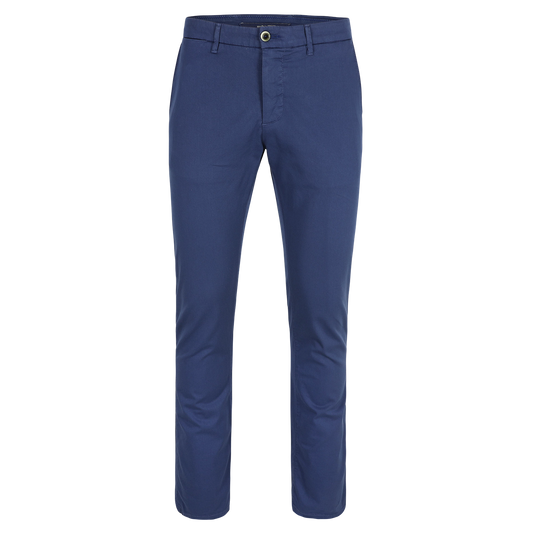 Blauwe katoenen slim fit broek Atelier Noterman - ATN05-A76-1589/266