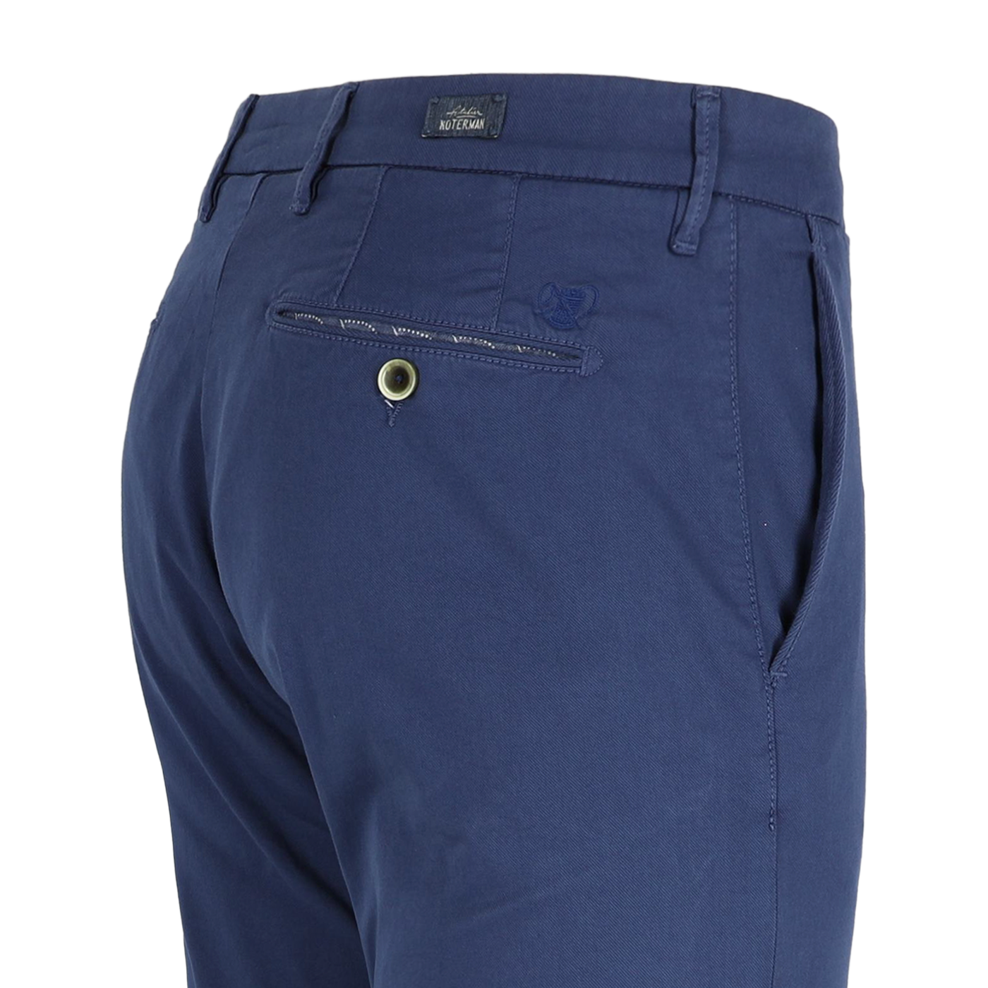 Blauwe katoenen slim fit broek Atelier Noterman - ATN05-A76-1589/266