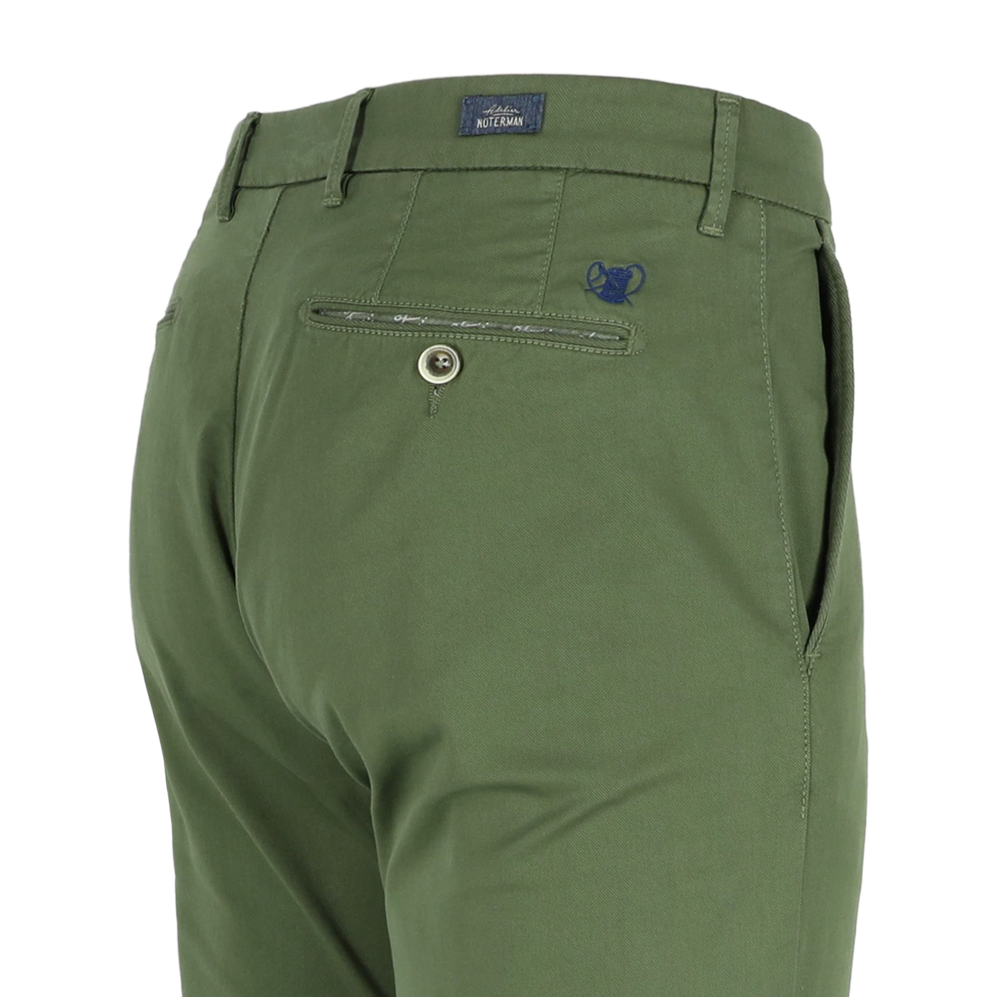 Blauwe katoenen slim fit broek Atelier Noterman - ATN05-A76-1589/266