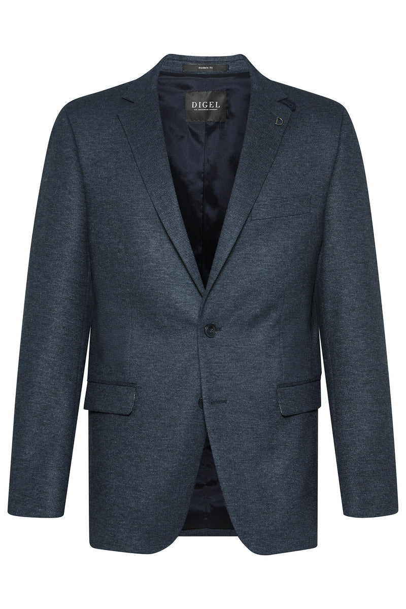 Navy structured regular fit jacket Digel - 1240064/22