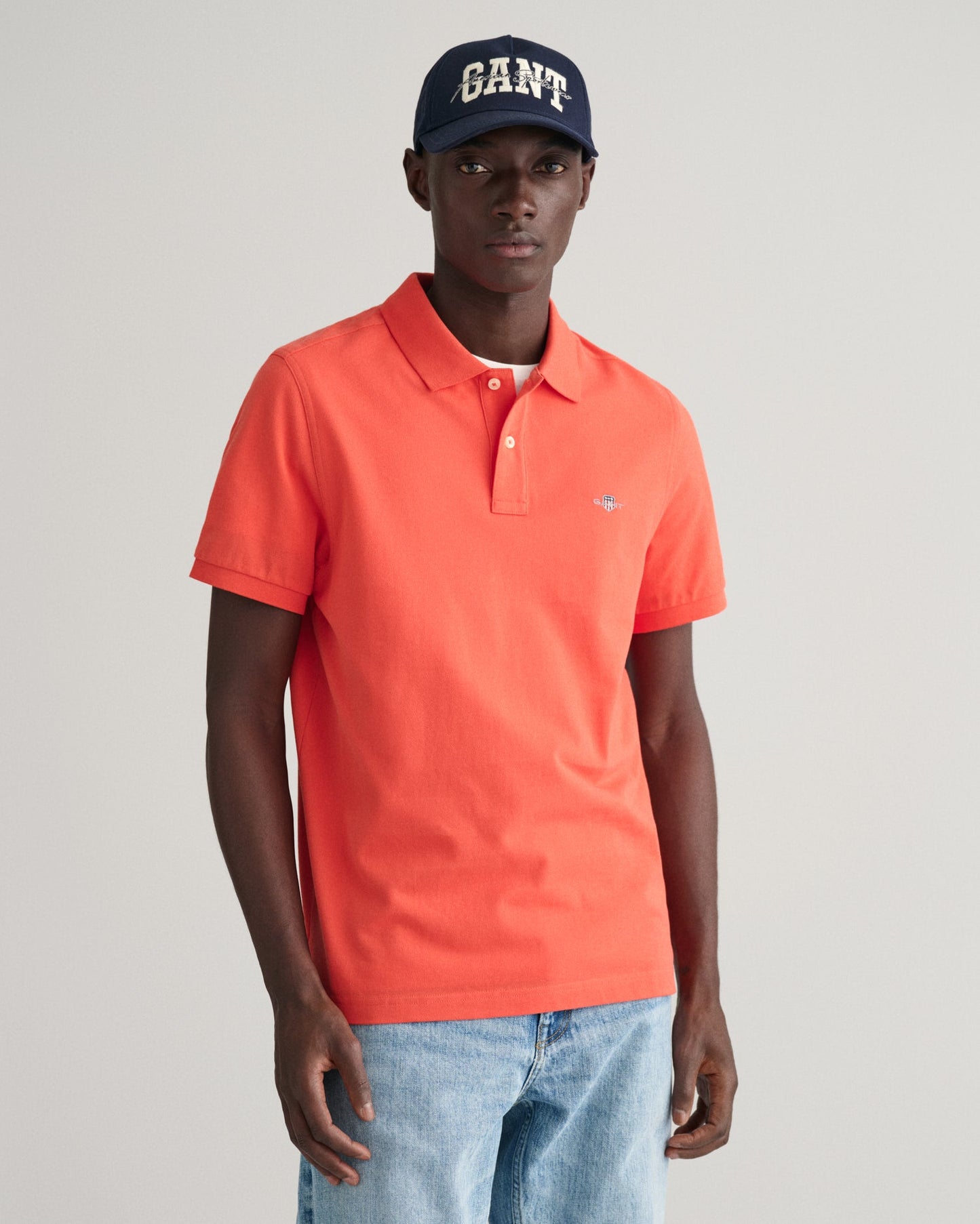 Lichtblauwe katoenen regular fit polo Gant - 2210/468