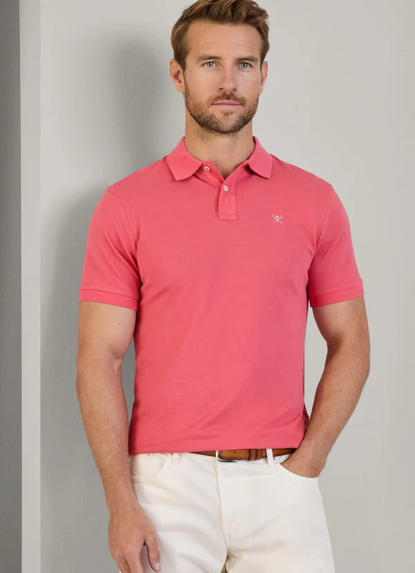 Yellow slim fit cotton polo Hackett - HM563426/026