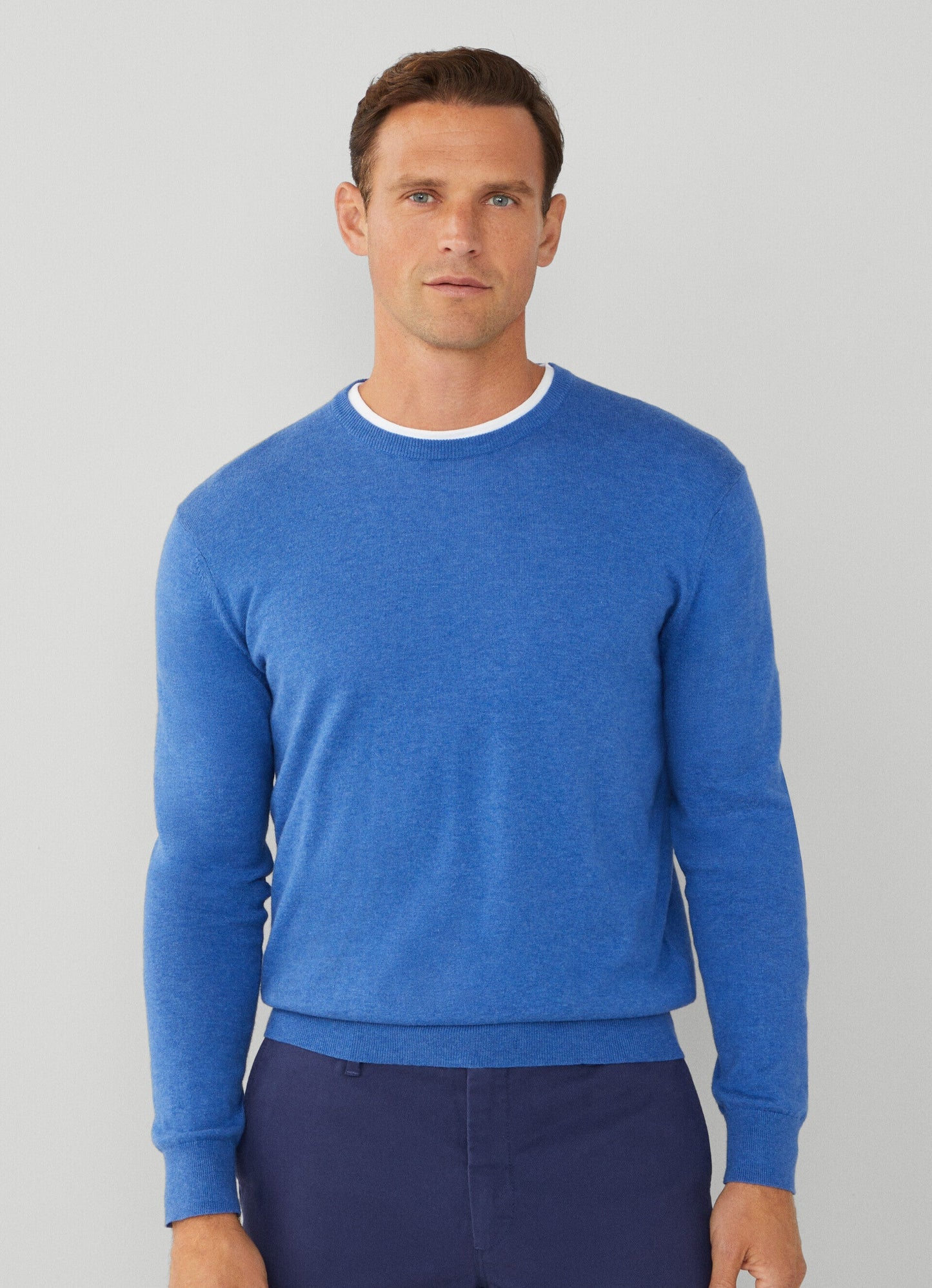 Green cotton cashmere crew neck pullover Hackett - HM703085/703