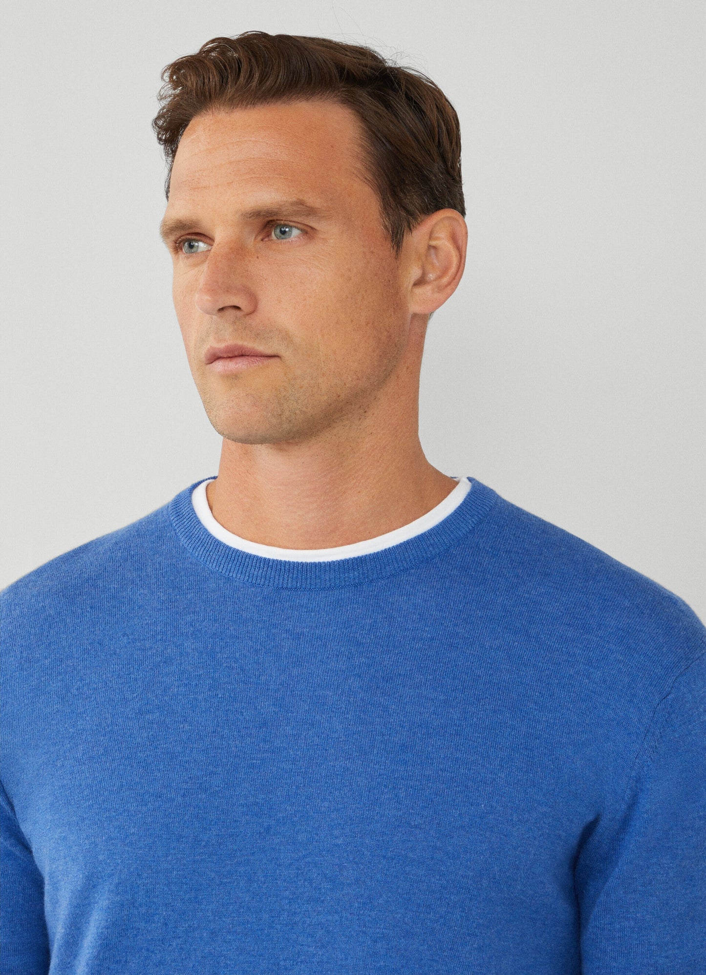 Green cotton cashmere crew neck pullover Hackett - HM703085/703