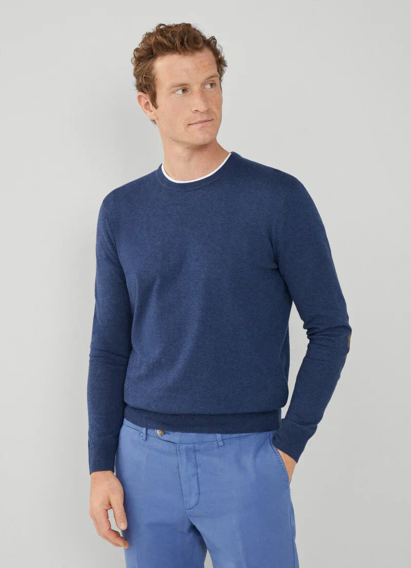 Green cotton cashmere crew neck pullover Hackett - HM703085/703