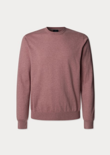 Raspberry cotton cashmere crew neck pullover Hackett - HM703314/280