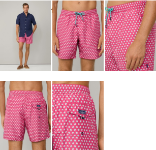 Raspberry swimshorts with shells Hackett - HMB10108/343