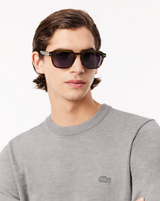 Light grey woolen crew neck pullover Lacoste - AH1969-43/YRD