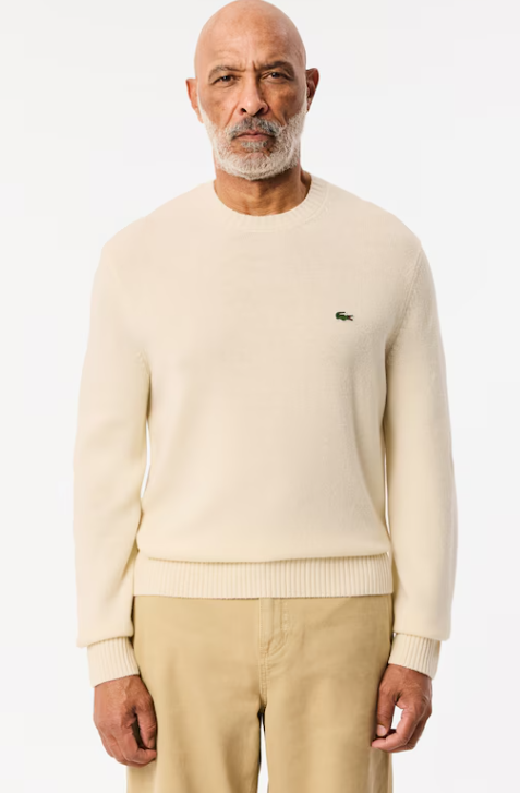  Offwhite wollen ronde hals pullover Lacoste - AH2916-43/XFJ 