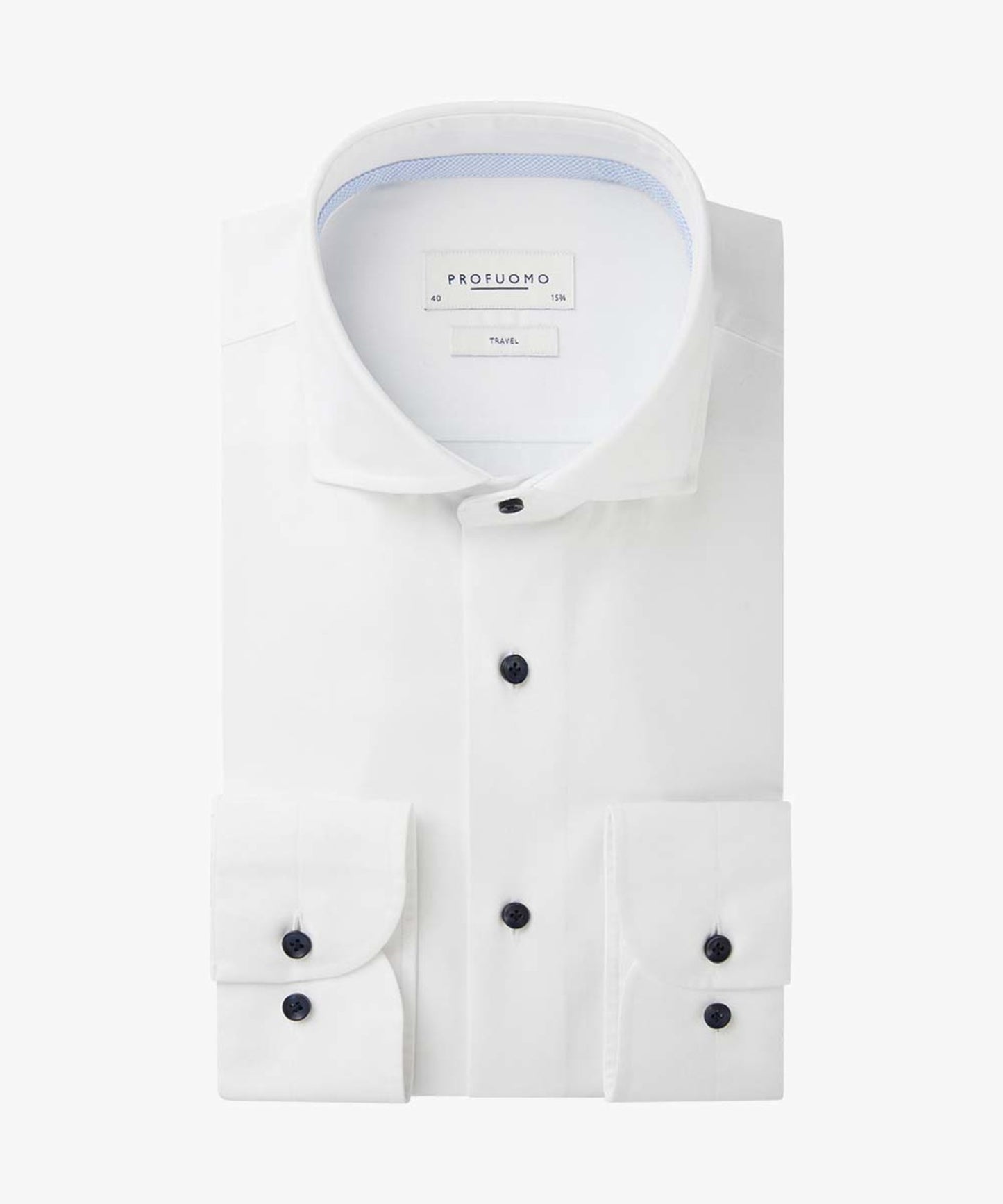 White cotton slim fit shirt Profuomo - PPUH30017A