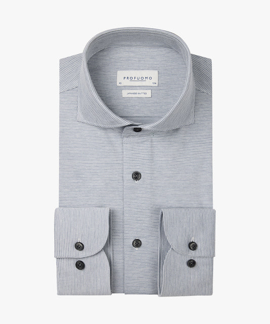 Grey checkered slim fit shirt Profuomo - PPVH30048C