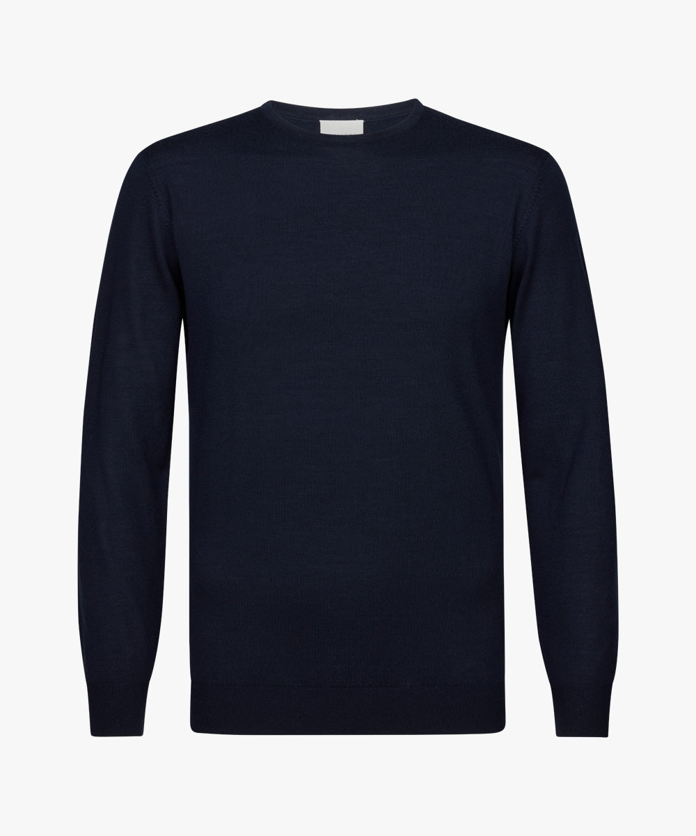 Grey merino crew neck pullover Profuomo - PPVJ30001G-H-F-C