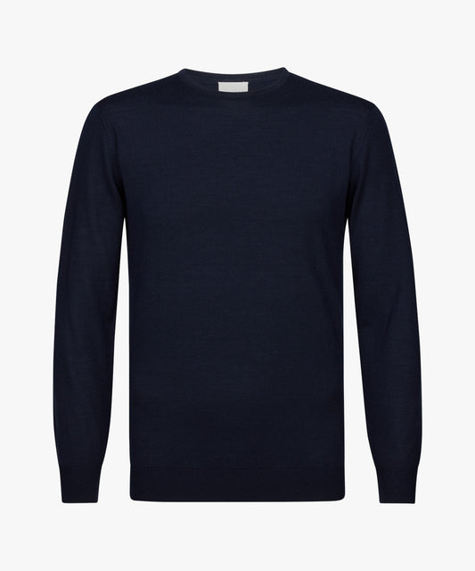 Navy merino crew neck pullover Profuomo - PPVJ30001G-H-F-C