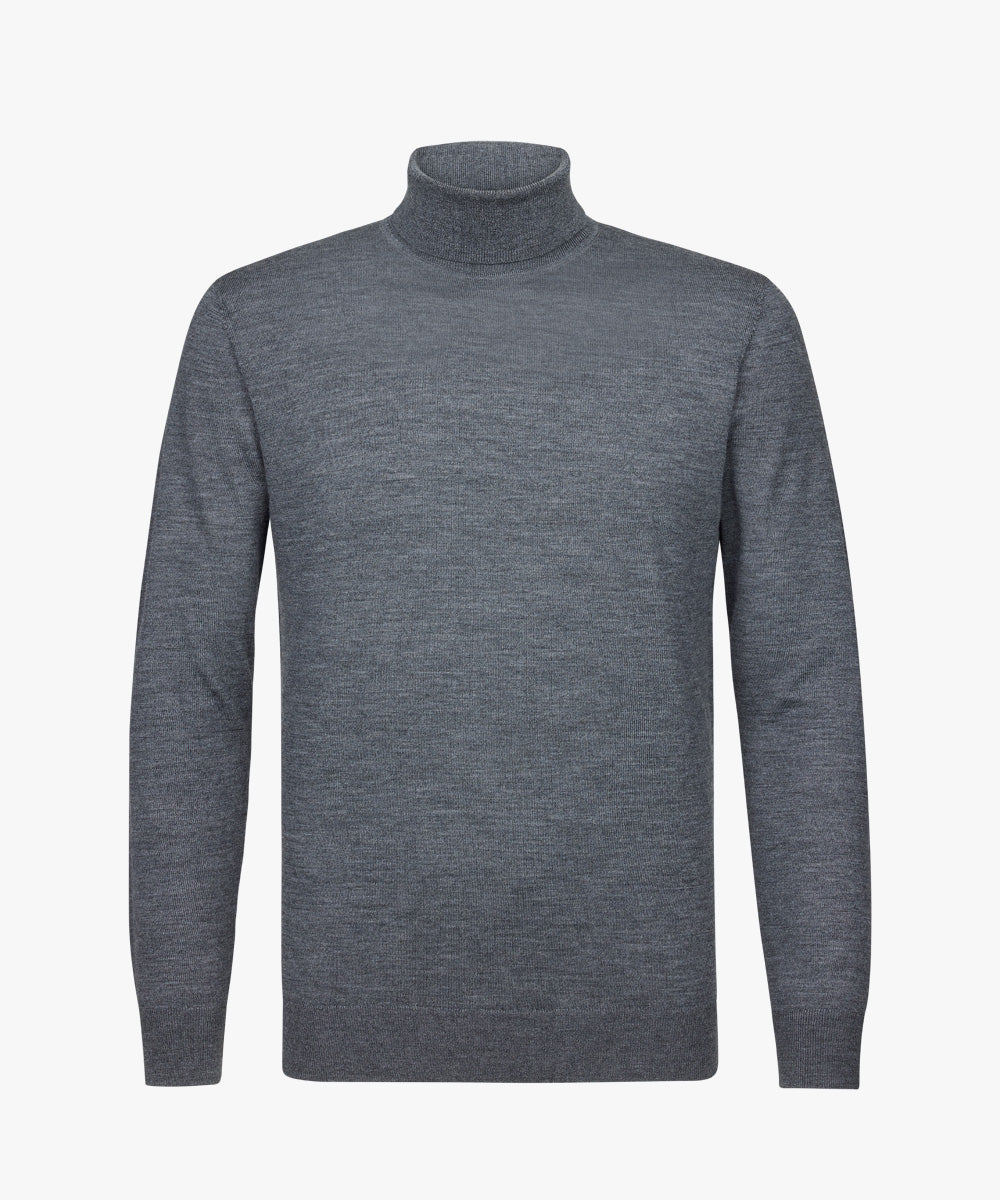 Grey merino turtleneck pullover Profuomo - PPVJ30005A-B-C-F