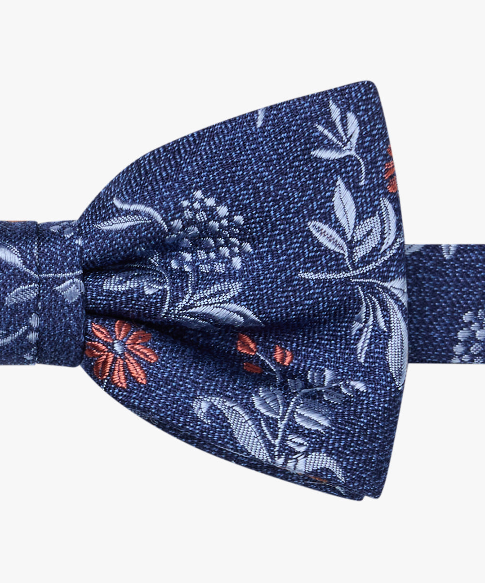 Blue silk bowtie with flowers Profuomo - PPVV30048A