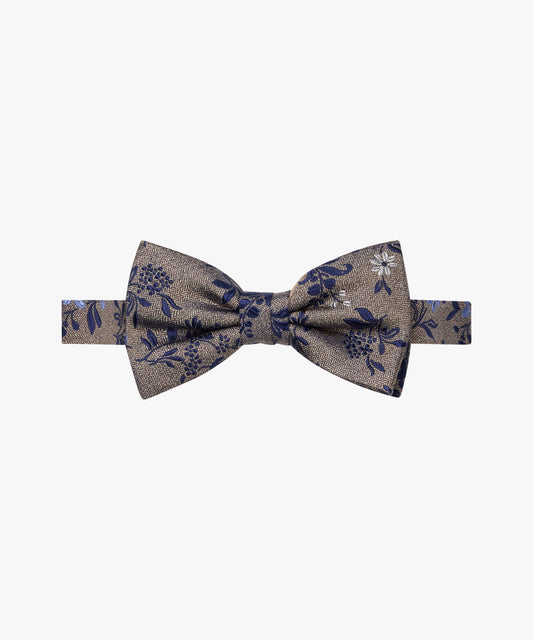 Beige silk bowtie with flowers Profuomo - PPVV30048B