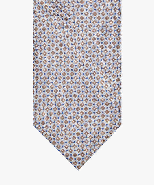 Dark beige silk tie Profuomo - PPWA10041A-B