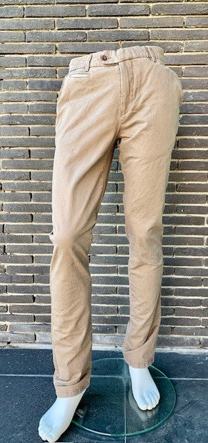 Dark grey structured cotton regular fit trousers Per Steff - Wayne 1572/909