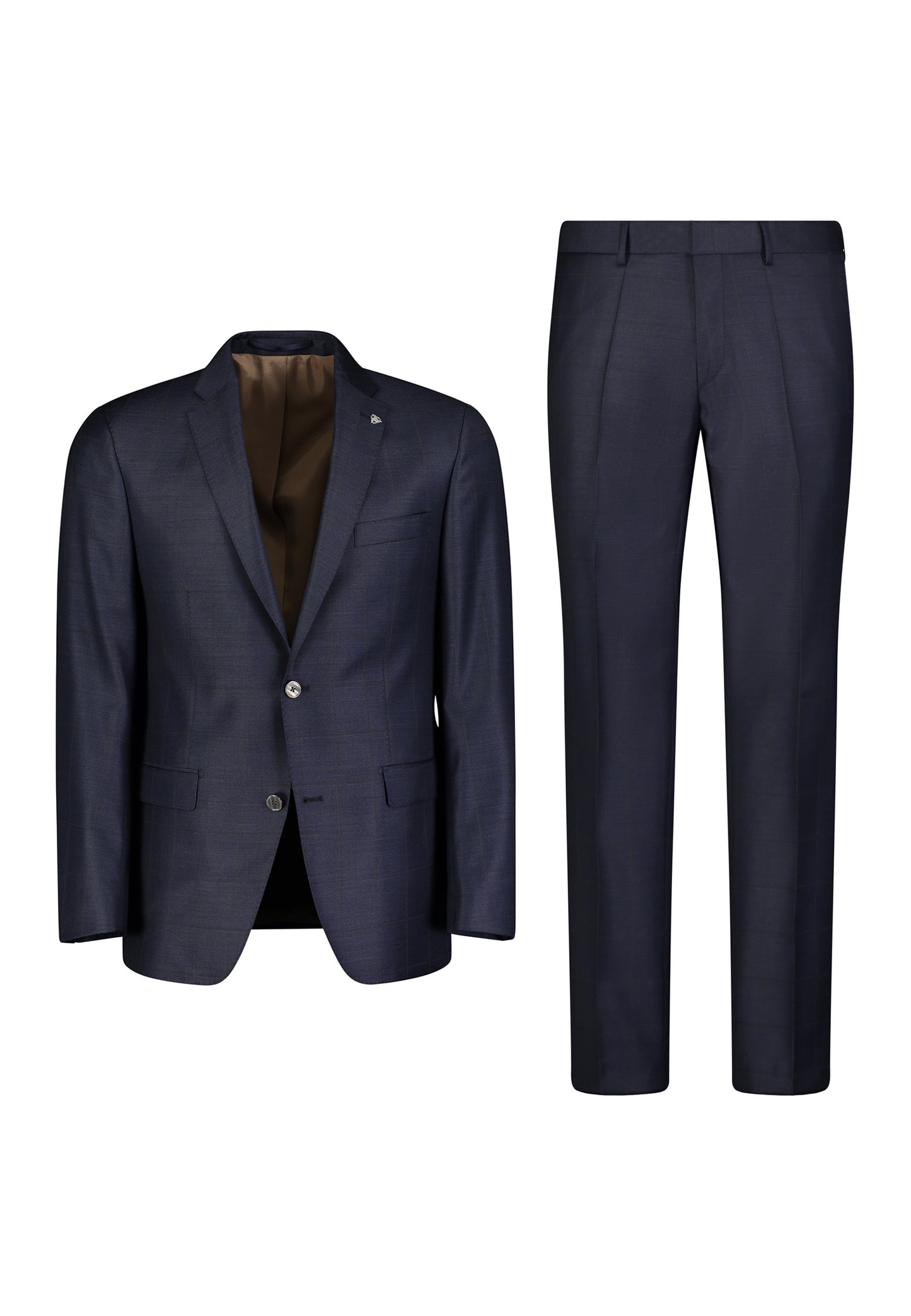 Navy chekered regular fit suit Roy Robson - 13202/H401