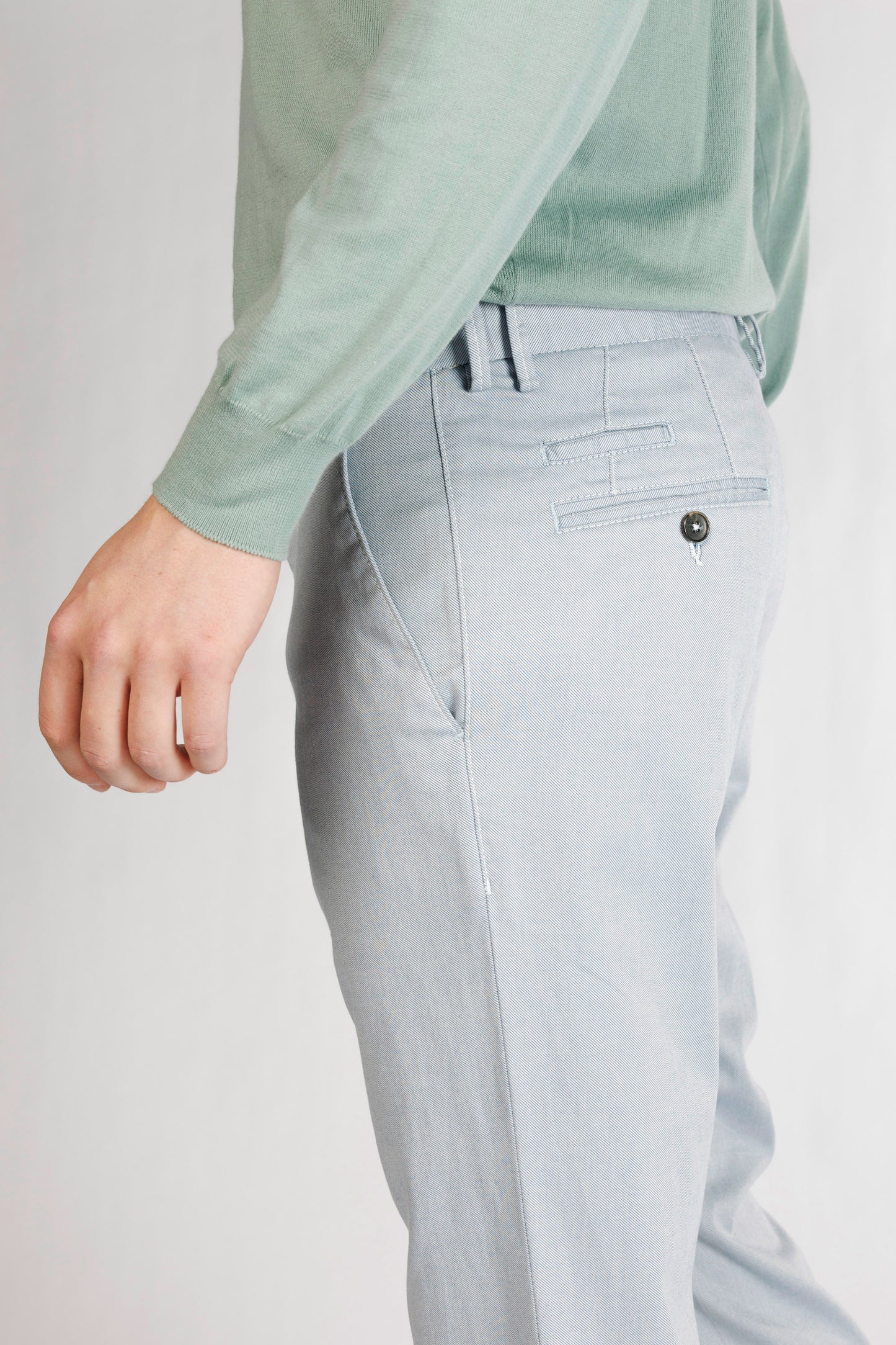 Blue modern fit trousers Zilton - Sidney-P 39/381