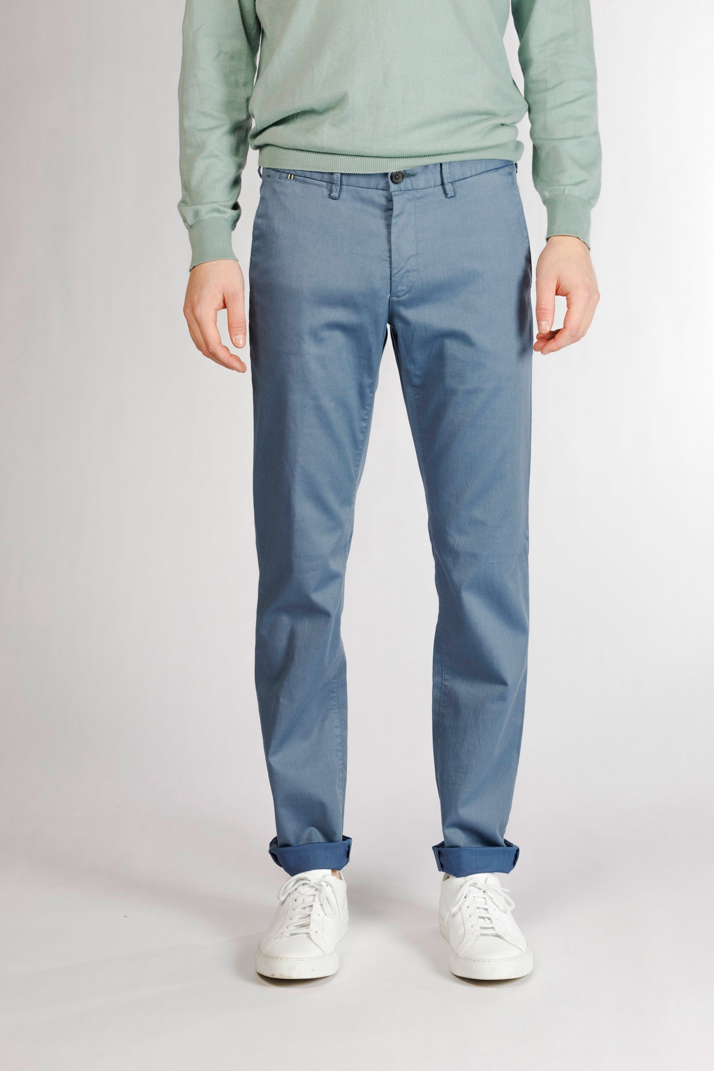 Light blue modern fit trousers Zilton - Sidney-P 39/104