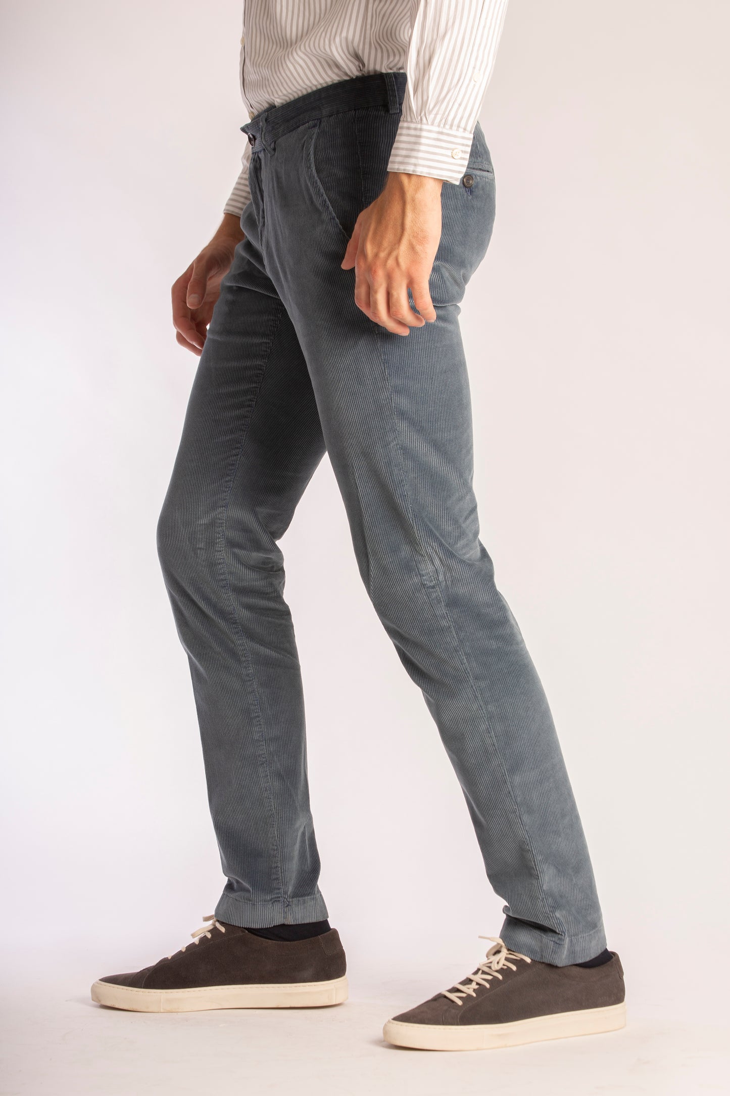 Beige corduroy slim fit trousers Zilton - Sidney-P 58/412