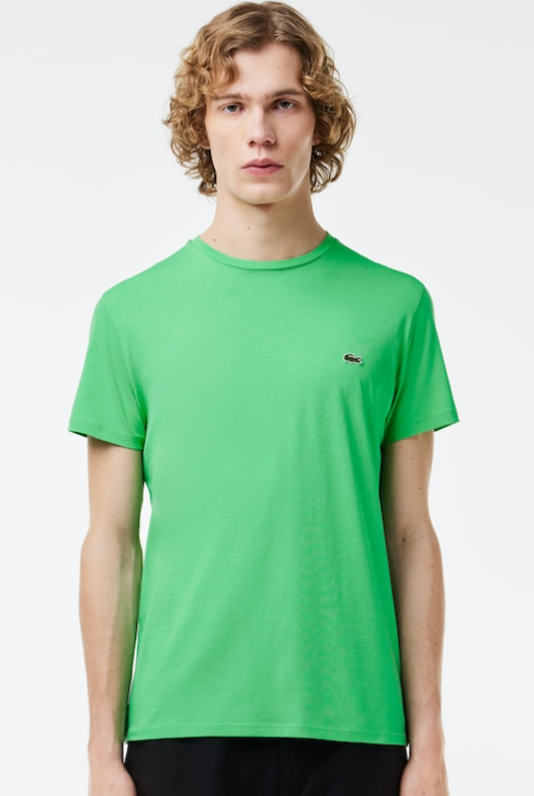 Koraal katoenen ronde hals T-shirt Lacoste - TH6709/ZV9