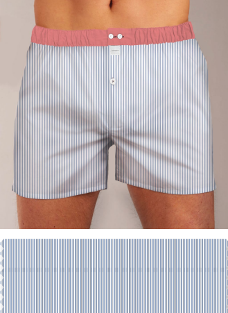 Light blue striped boxershort Sixtine's - Astrid