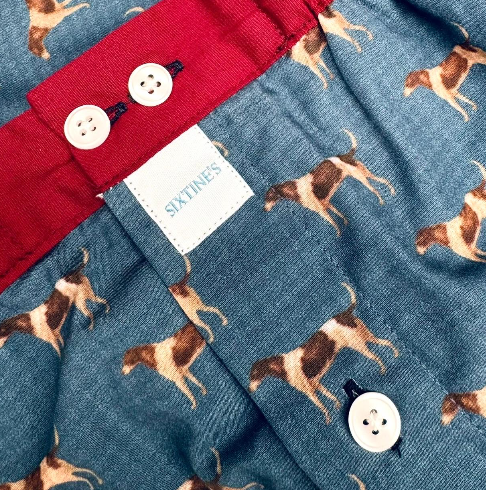 Blauwe boxershort met honden Sixtine's - Cleo