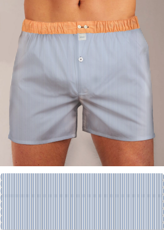 Light blue striped boxershort Sixtine's - Jeanne