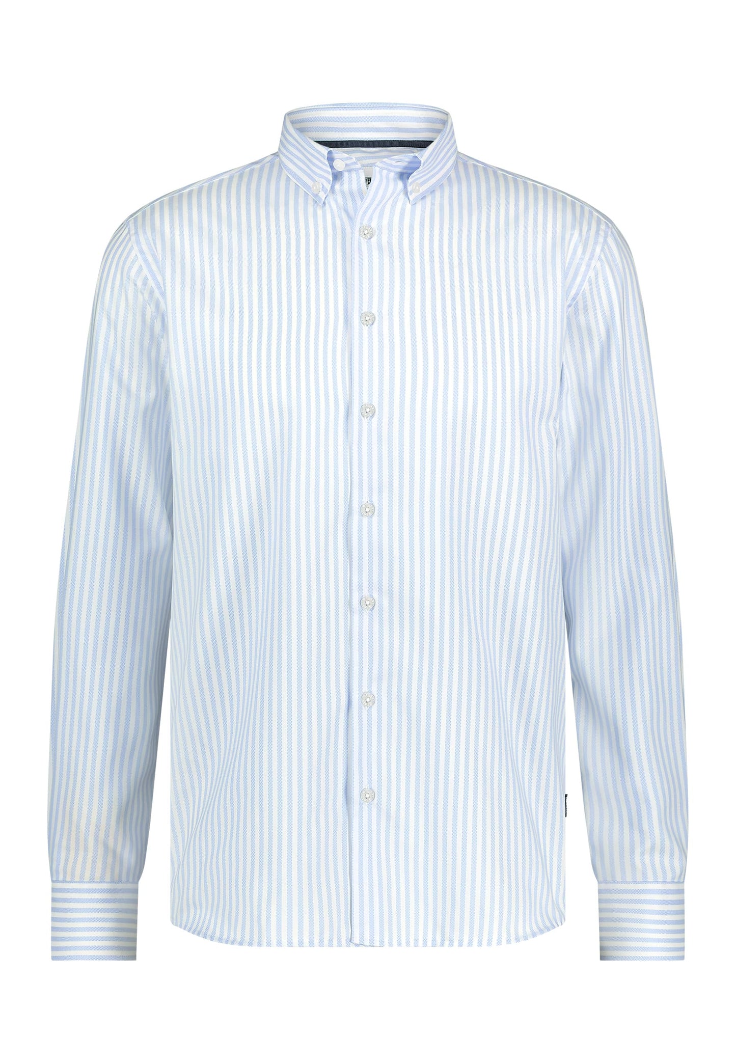 Light blue striped cotton regular fit shirt State of Art - 91202/1152