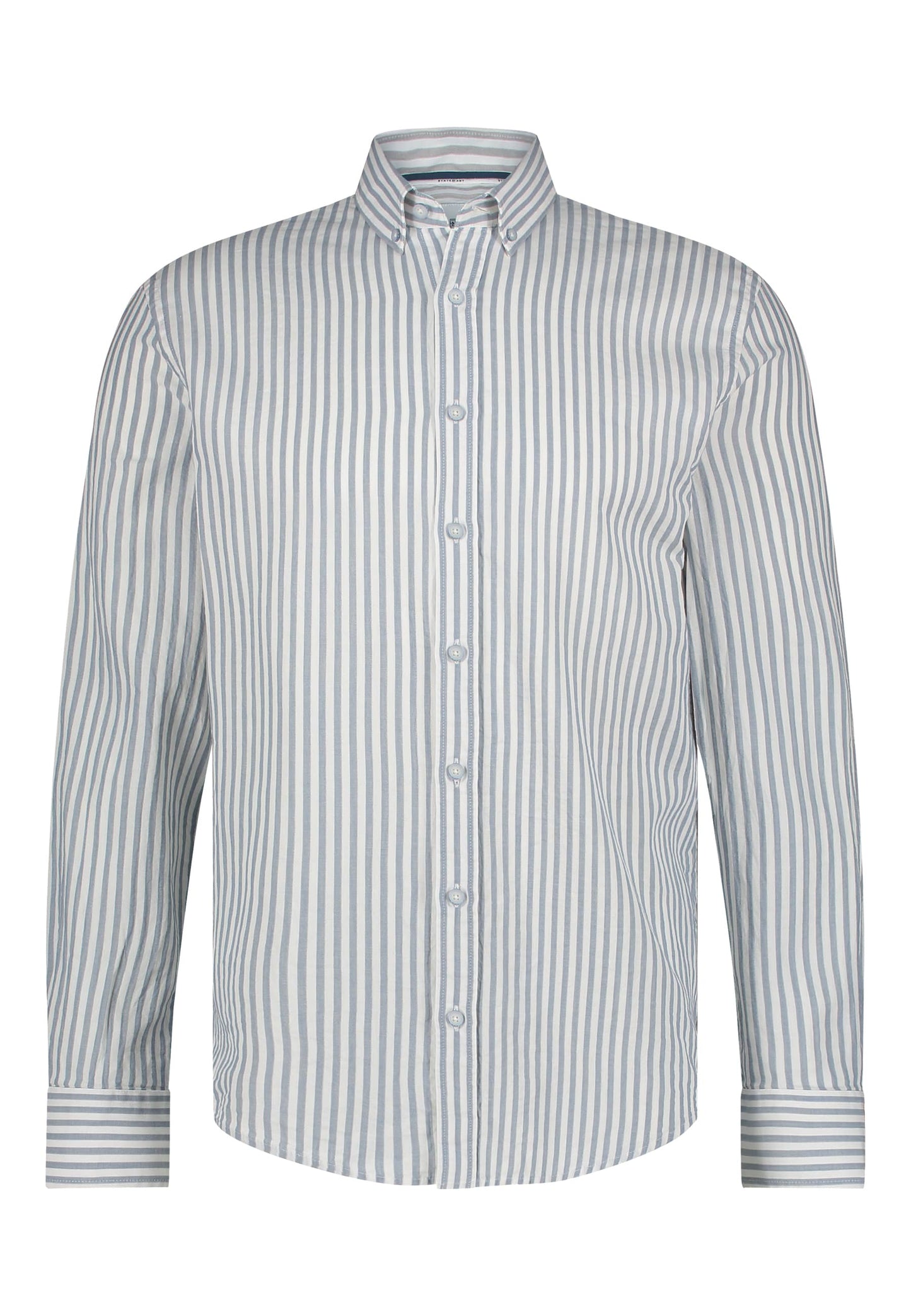 Blue striped cotton regular fit shirt State of Art - 15270/1156