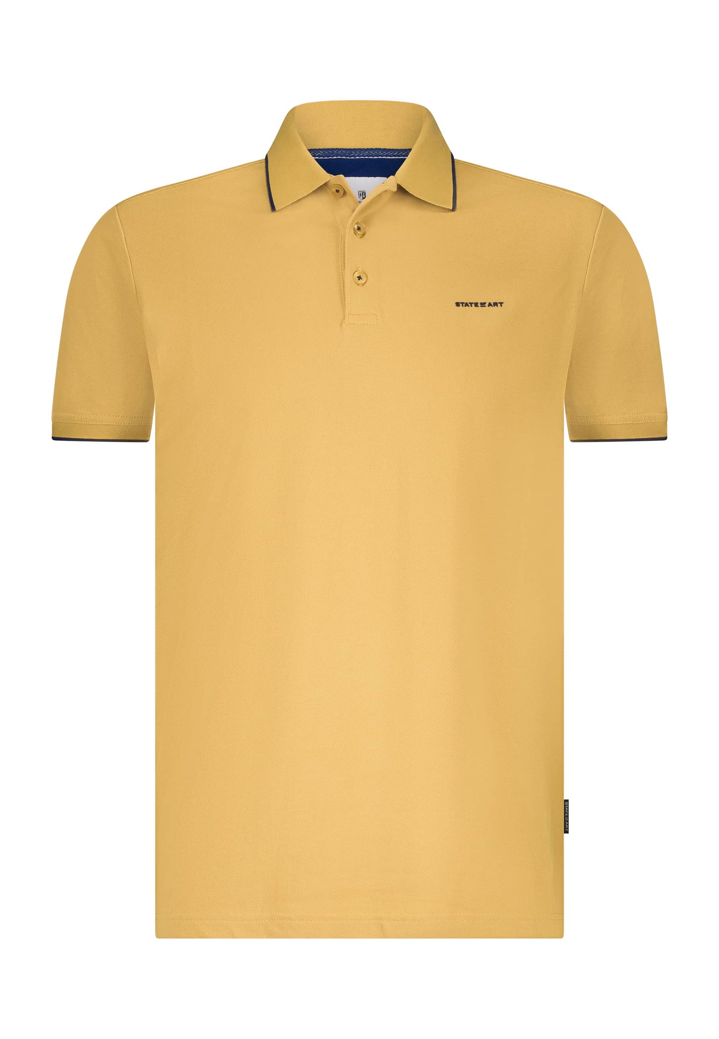 Beige cotton regular fit polo State of Art - 15400/1400