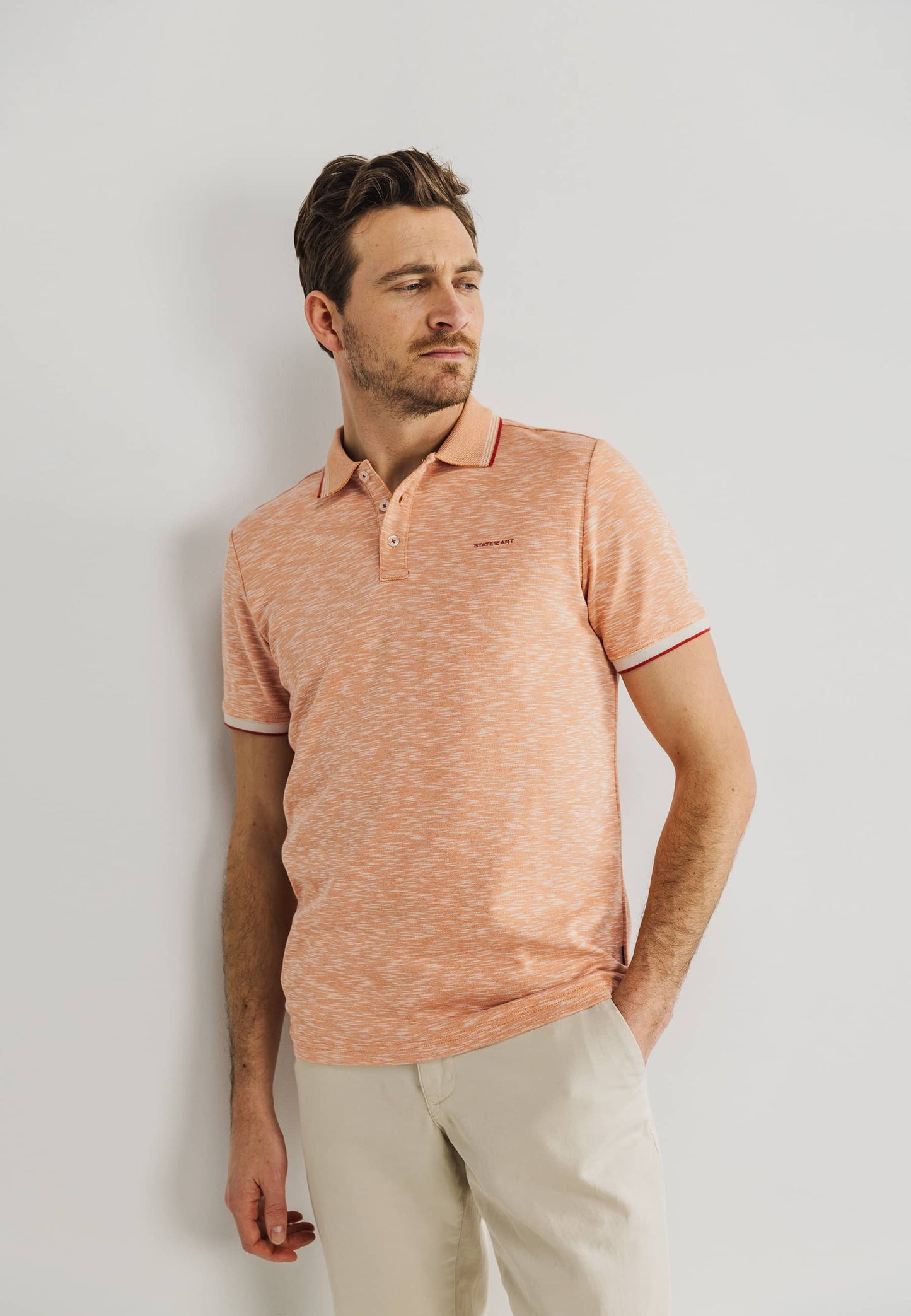 Coral cotton regular fit polo State of Art - 15227/1126