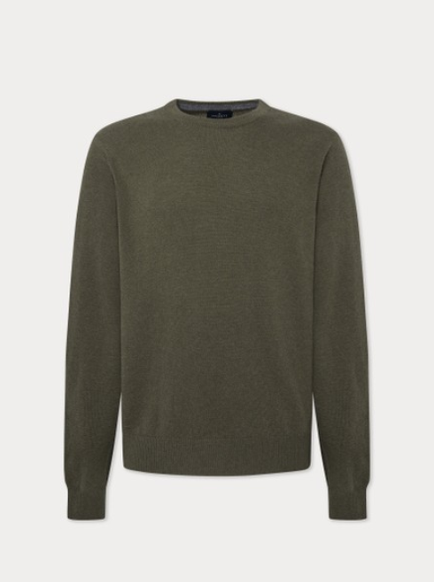 Groene pullover met ronde hals Hackett - HM703246/725